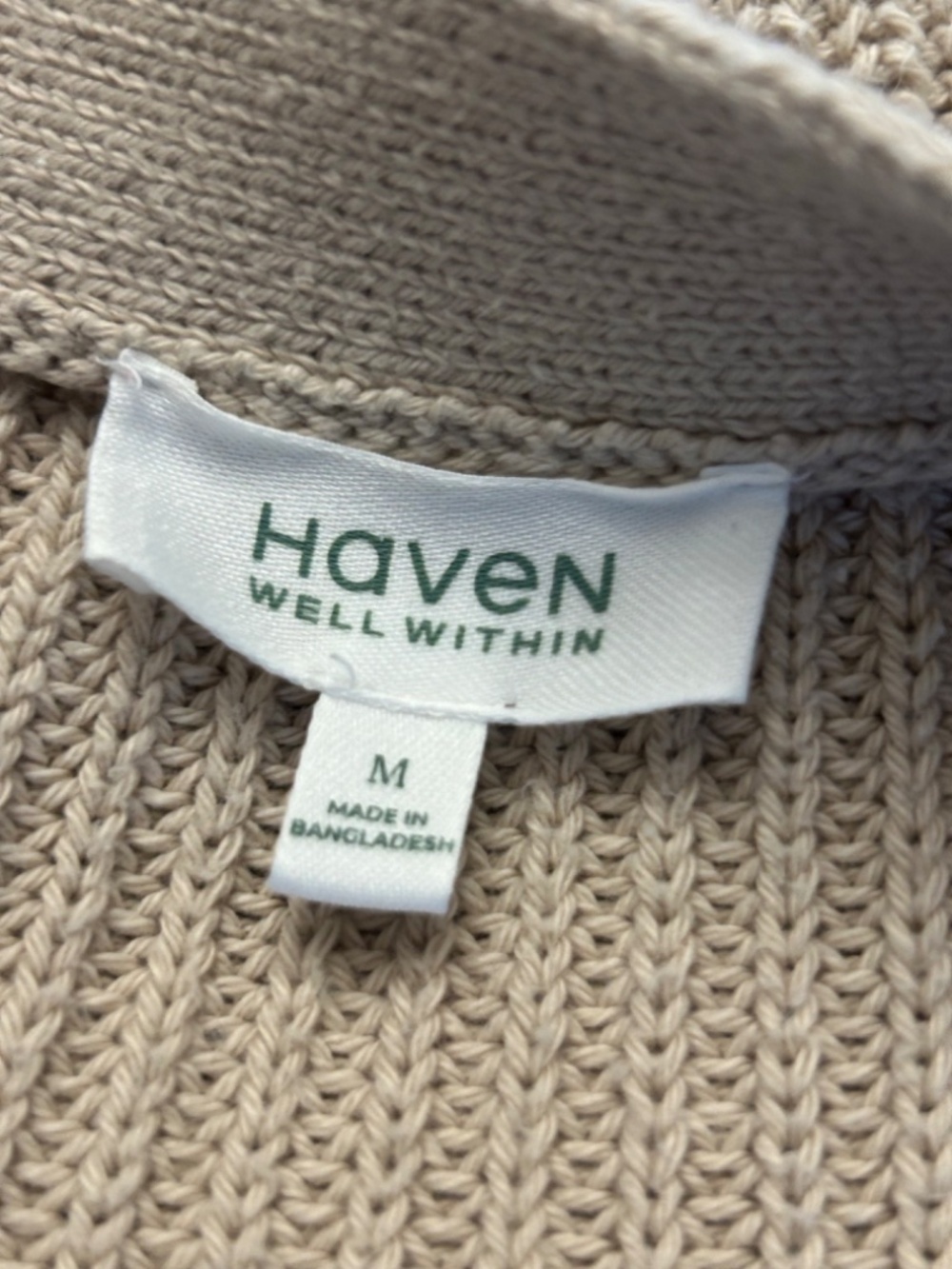 Haven Well Within Cotton Cardigan, size M - Picture 3 of 5
